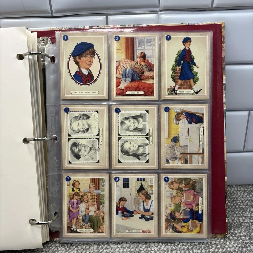 American Girl VTG Trading Cards W Notebook Felicity Molly Samantha MORE 90s